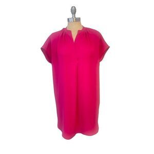 Vince V Neck Pink Oversized Mini Dress XS